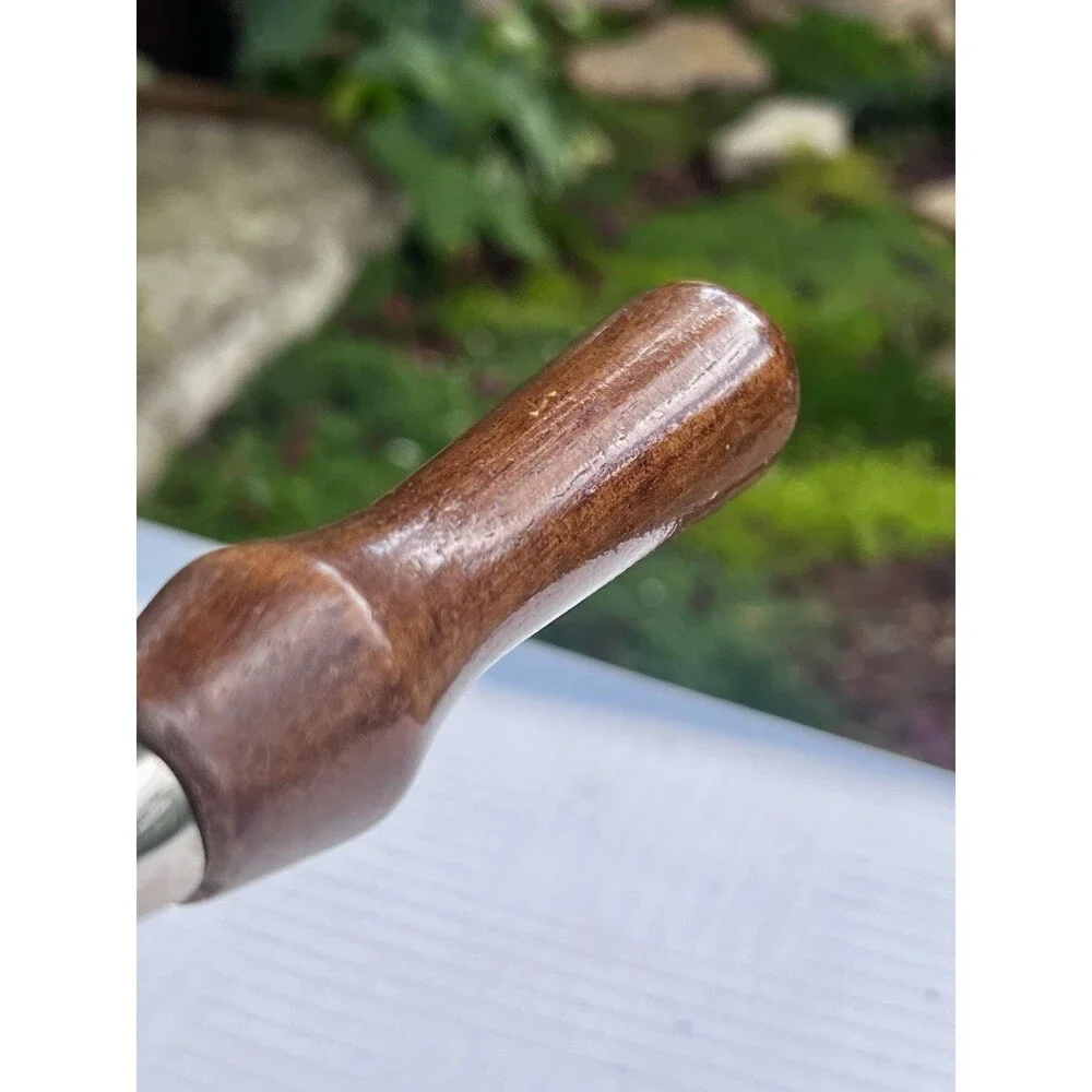 Vintage Rogar Estate Table Top Clamp Wine Bottle Opener Corkscrew Wooden Handle